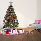 Aga Weihnachtsbaum 220 cm mit Tannenzapfen und leicht mit Kunstschnee bedeckt, Künstlicher Weihnachtsbaum, Tannenbaum mit ständer, Christbaum, Kunstbaum Weihnachten