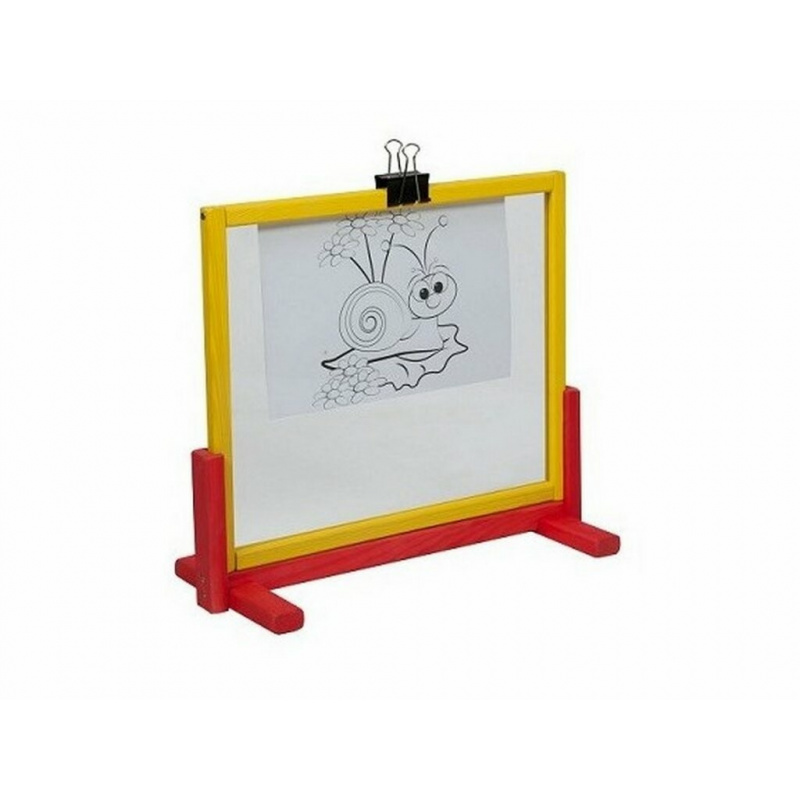 Aga4Kids Kindertafel mit Sicherheitsglas + Doppelseitige Tafel TBS2