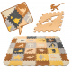 Aga Schaumstoff-Puzzlematte / Laufstall 36Stück Dinosaurier 143cm x 143cm x1cm