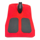 Aga Kinder Schlitten DS494 Rot, Stabile Bob-Kinderschlitten aus Kunststoff, stabiler Griff, schöne und hochwertige Schneeschlitten, Bobs für Kinder