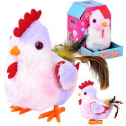 Dreptająca KURA Grażyna kukuryku! - pieje i macha skrzydłami ZA6018 uniwersalny