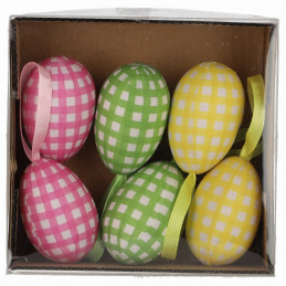 Jajka w kratę 6 szt. wielkanocne