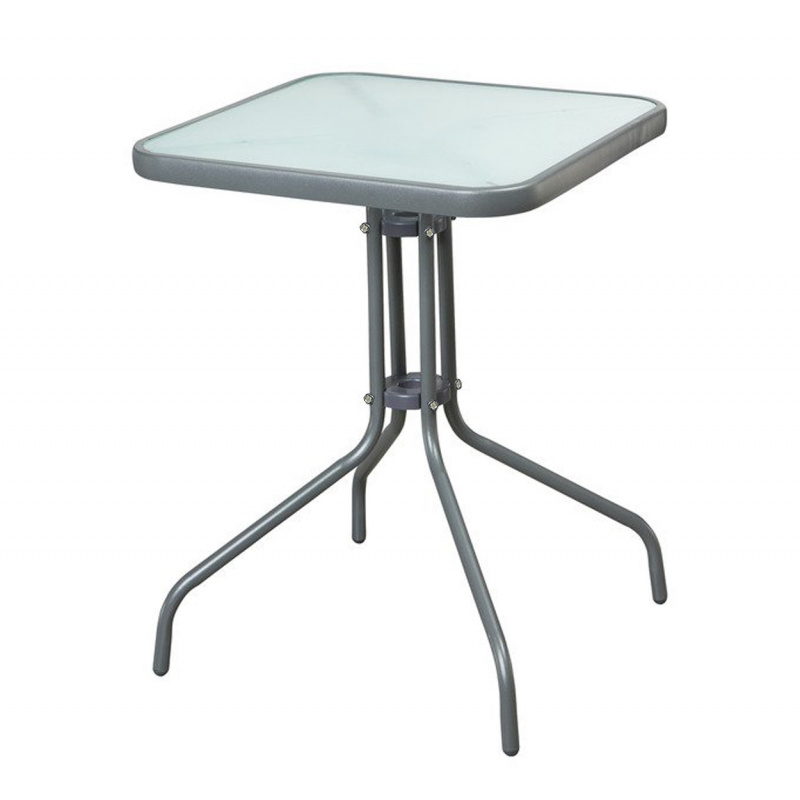 Aga Gartentisch mit galsplatte für 2-4 Personen  MR4351LGY 60x60x70 cm
