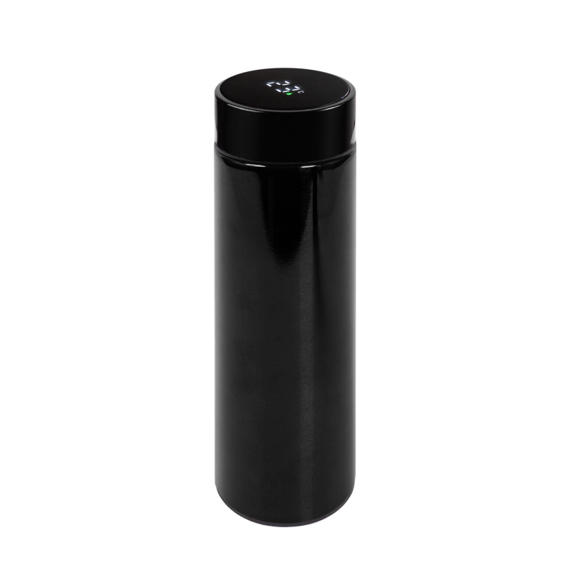 Aga Thermoskanne mit LED Temperaturanzeige 500ml Schwarz