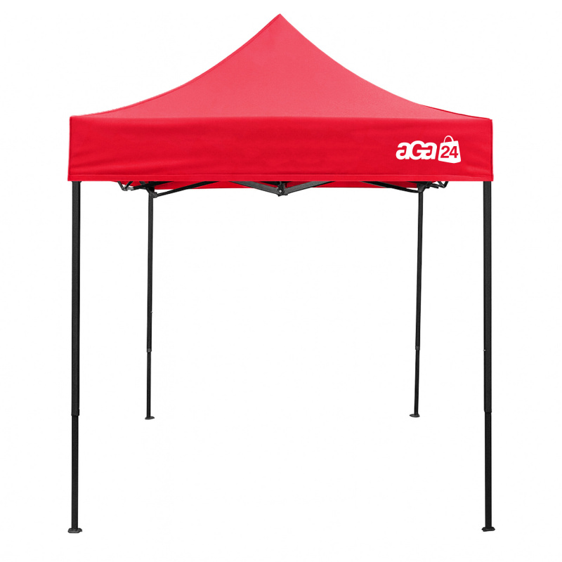 Aga Verkaufsstand ohne Seitenwände 2x2 m Hellrot