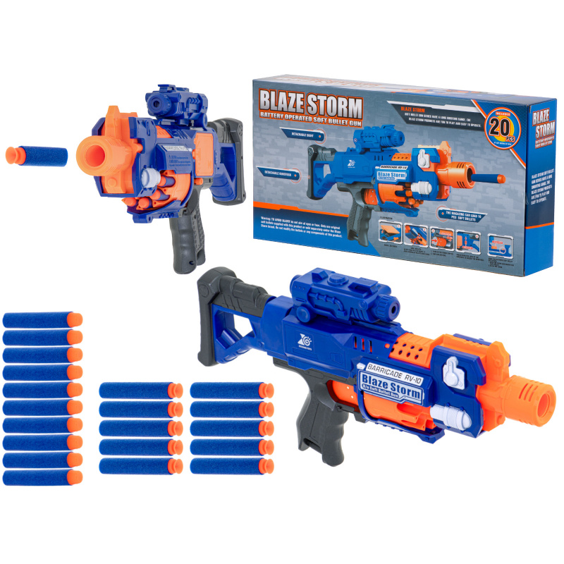 Aga Blaze Storm Schaumstoffpfeil + Visier + 20 blaue Pfeile