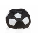 Aga Sitzsack Relaxationbag BALL XXXL Weiß - Schwarz + Fußstütze