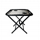 Aga Campingtisch MR47TB – Klapptisch 50x50x50 cm mit 2 Getränkehaltern – faltbar, stabil & wetterfest – kompakt für Camping & Reisen
