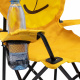 Linder Exclusiv Campingstuhl für Kinder Klappstuhl Gartenstuhl Kind Klappsessel Kinderklappstuhl Orange