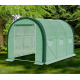 Aga Garten-Foliengewächshaus Polytunnel Folienhaus Pflanzenhaus 3,65x3,65x2,13 m