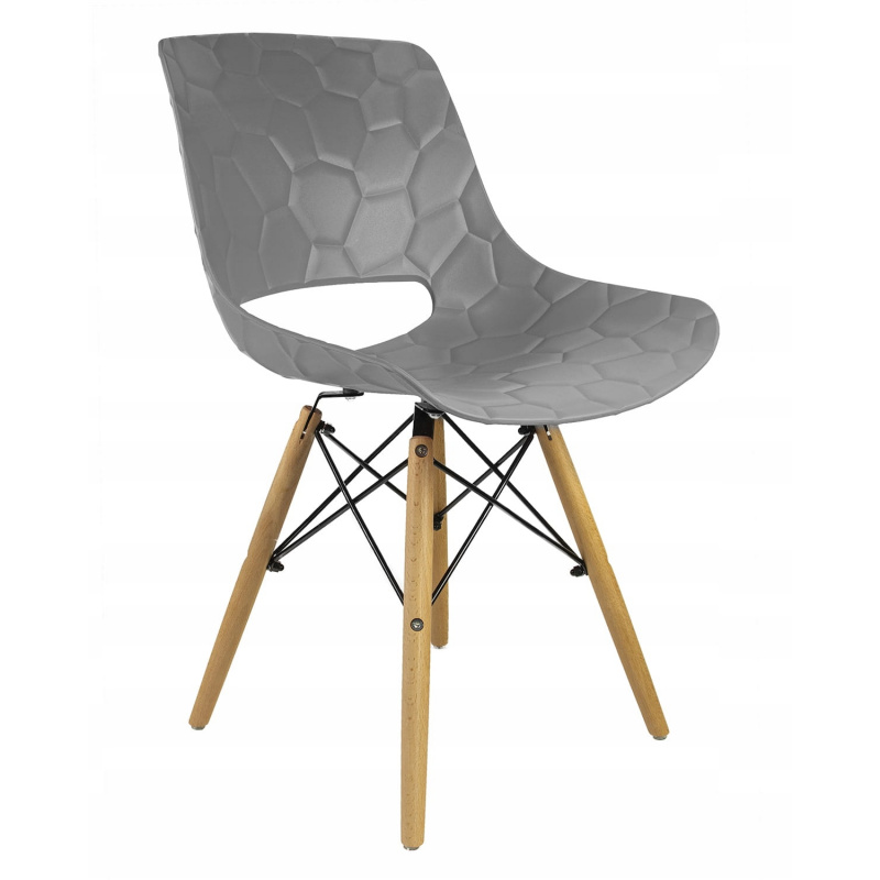 Aga Esszimmerstuhl LARS, Skandinavisch Design Küchenstühle Stuhl Grau