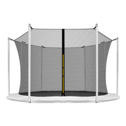 Aga Sicherheitsnetz für Trampolin mit  Innennetz 305 cm 10 ft für 8 Stangen Schwarz