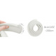 Schaumstoffband 1,1cm x 3cm x 200cm Weiß ISO