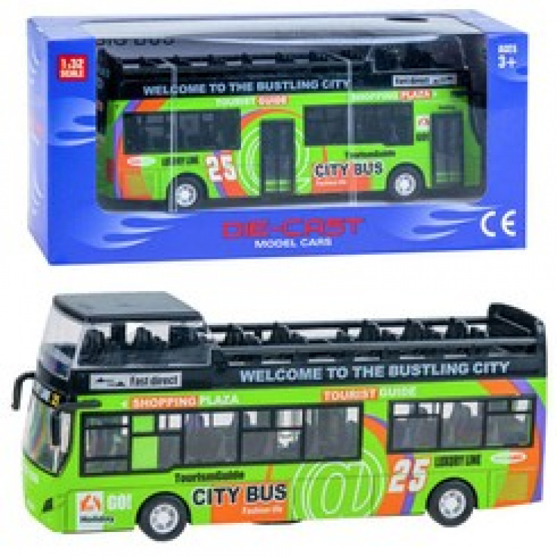 Metall-Doppeldeckerbus ZA2094 - grün