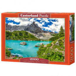 Puzzle 2000-elementów Lake Sorapis, Alps, Italy C-201006-2 uniwersalny