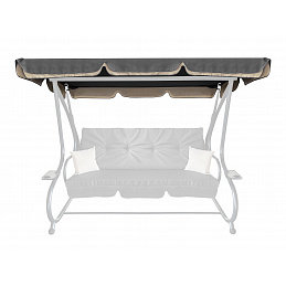 Aga Dach für Gartenschaukel GRANDLUX Grau 212x114cm