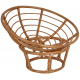 Aga Rattan-Sessel PAPASAN Dunkelrot