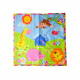 Aga4Kids Spieldecke MRBM07 Baby Krabbeldecke mit Spielbogen,Spieldecke mit 5 abnehmbaren Spielzeugen