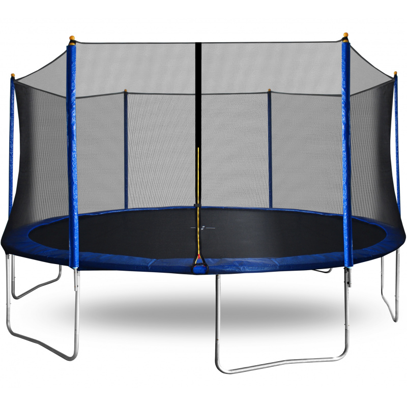 Aga SPORT FIT Trampolin 460 cm Blau + Schutznetz + Leiter