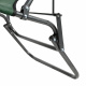 Aga Sonnenliege mit Fußteil DS713 Dunkelgrün, leicht & klappbar, Stahl - pulverbeschichtet, UV-beständig, Liegestuhl, Gartenstühle, Gartenliege, Relaxsessel mit Kopfpolster, Camping Garten Balkon
