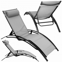 Leżanka ogrodowa aluminiowa - składana Leżanka ogrodowa aluminiowa - składana