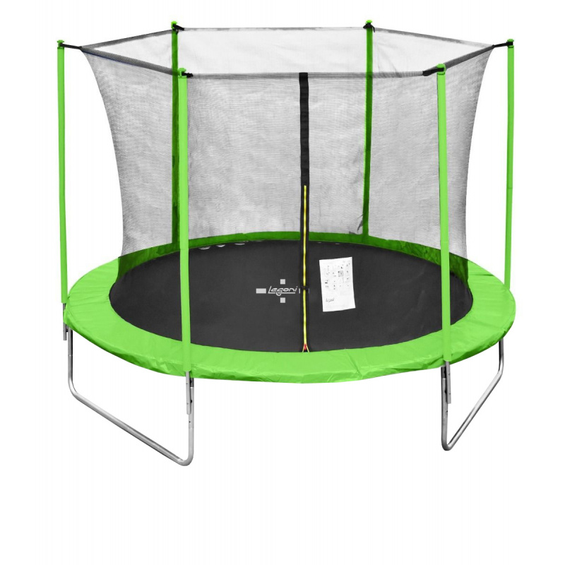 Legoni Trampolin 305 cm 10 ft Hellgrün + Indoor-Schutznetz