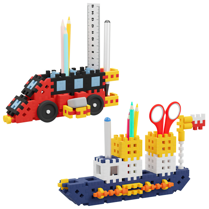 Marioinex Mini-Waffel Schreibtisch-Organizer Fahrzeuge 140 Szt.