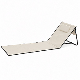 Linder Exclusiv Klappbarer Strandliegestuhl Beige