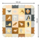 Aga Schaumstoff-Puzzlematte / Laufstall 36Stück Dinosaurier 143cm x 143cm x1cm