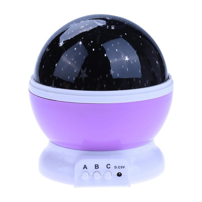 Aga Star Projektor Nachtlicht 2in1 USB lila