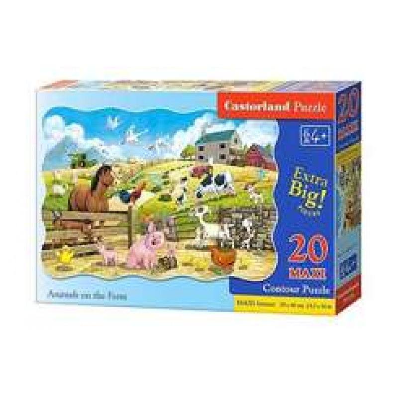 CASTORLAND puzzle 20 MAXI Teile - Tiere auf dem Bauernhof