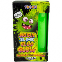 Tuban Jiggly Slime Fluo glow zielony świecący w ciemności 430g ZA5655 uniwersalny