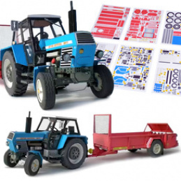 Model kolekcjonerski do sklejania TRAKTOR Zetor Crystal 8011 1:32 ZA5889 uniwersalny