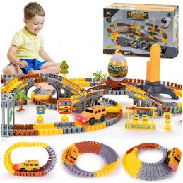 Aga4Kids Rennstrecken Track Spielzeugautos für Kinder Dino 271 Szt.