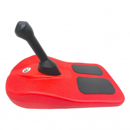 Aga Kinder Schlitten DS494 Rot, Stabile Bob-Kinderschlitten aus Kunststoff, stabiler Griff, schöne und hochwertige Schneeschlitten, Bobs für Kinder