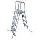 Bestway Power Stahlrahmen 4,12 x 2,01 x 1,22 m 56456 + Kartuschenfilterung