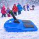 Aga Kinder Schlitten DS494 Blau, Stabile Bob-Kinderschlitten aus Kunststoff, stabiler Griff, schöne und hochwertige Schneeschlitten, Bobs für Kinder