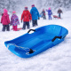 Aga Kinder Schlitten  DS492 Blau, Kinderschlitten aus Kunststoff, Stabiler Schneebob, Rodelschlitten für Kinder