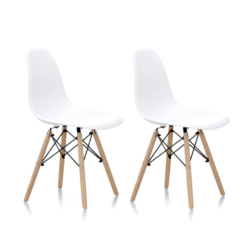 Aga 2x Esszimmerstuhl Weiß