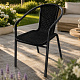 Aga Gartenstuhl RATAN Schwarz/Schwarz