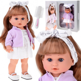 Urocza Lalka Jaśminka z długimi włosami 38cm w eleganckim ubranku ZA5876 uniwersalny