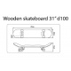 VELKÝ DŘEVĚNÝ SKATEBOARD D100 MICKEY STEAMBOAT