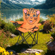 Linder Exclusiv Campingstuhl für Kinder Klappstuhl Gartenstuhl Kind Klappsessel Kinderklappstuhl Tiger