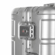 Handgepäck, Aluminium Koffer MR4678 Silber, Teleskopgriff, TSA, 4 Rollen, Aluminium Hartschale