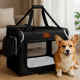 Tresko Transportbox für Hunde und Katzen 61x42x42 cm Schwarz