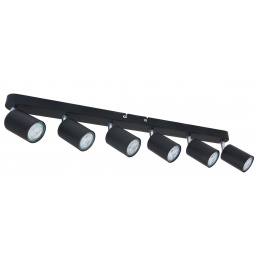 LED Deckenleuchte VIKI LED-Deckenlampe LED-Deckestrahler 6x GU10 schwarz