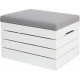 Hocker aus Holz - Truhe