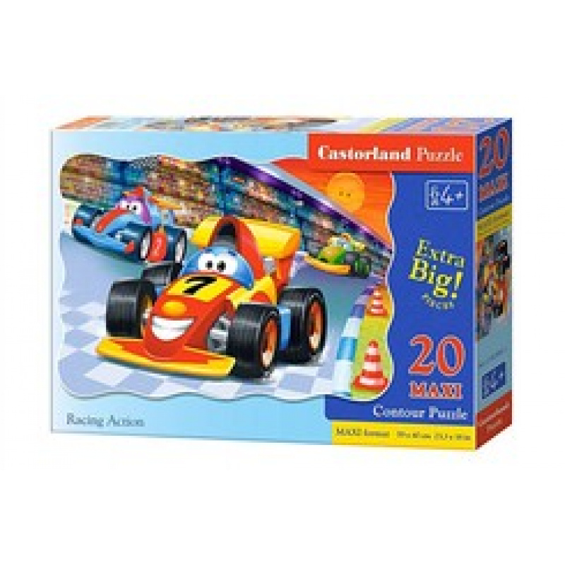 CASTORLAND Puzzle 20 MAXI Teile - Racing Action
