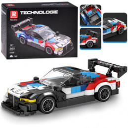 Klocki techniczne Superauto WYŚCIGOWE malowanie, spojler 363-ele ZA5780 uniwersalny