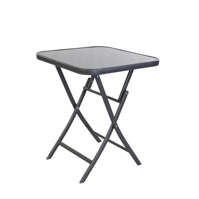 Aga Gartentisch mit Glasplatte für 2-3 Personen MR4360 60x60x70 cm